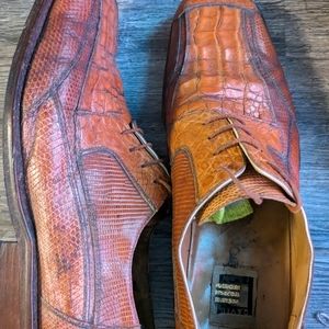 David Eden crocodile dress shoes
